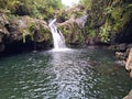 Telaga Sunyi, a popular lake and natural tourist spot in Baturaden, Banyumas, Central Java Royalty Free Stock Photo