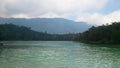 Telaga warna lake in Dieng plateau, Wonosobo, Central Java, Indonesia Royalty Free Stock Photo