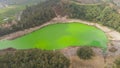 Telaga warna lake at plateau dieng Royalty Free Stock Photo