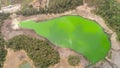 Telaga warna lake at plateau dieng Royalty Free Stock Photo