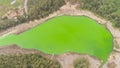 Telaga warna lake at plateau dieng Royalty Free Stock Photo