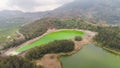 telaga warna lake at plateau dieng Royalty Free Stock Photo