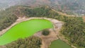 telaga warna lake at plateau dieng Royalty Free Stock Photo