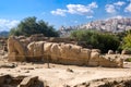 Telamon in the Olympeon field, Agrigento Royalty Free Stock Photo