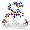 Telaprevir molecule structure Royalty Free Stock Photo