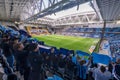 Tele2 arena during matchday between Djurgarden and AIK in the swedish soccer leauge Allsvenskan Royalty Free Stock Photo