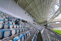 Tele2 arena during matchday between Djurgarden and AIK in the swedish soccer leauge Allsvenskan Royalty Free Stock Photo