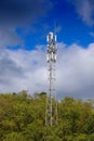 Telecom base station in Guadeloupe Royalty Free Stock Photo