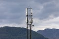 Telecom Mast with Hills in the Background