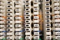 Telecom quick connect punchdown blocks with colorful solid copper twisted pair wire