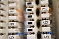 Telecom quick connect punchdown blocks with colorful solid copper twisted pair wire