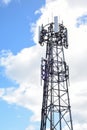 Telecomms transmitter mast for mobile phone businsses to transmit data and calls across networks