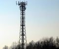 Telecommunication aerial tower Royalty Free Stock Photo