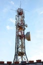 Telecommunication Antenna Antennas Tower Royalty Free Stock Photo