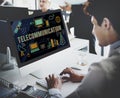 Telecommunication Connection Links Networking Concept