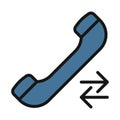 Telecommunication line isolated vector icon can be easily modified and edit
