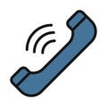 Telecommunication line isolated vector icon can be easily modified and edit