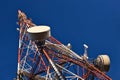 Telecommunication mast. Royalty Free Stock Photo
