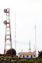 Telecommunication and radar, Foia, Portugal Royalty Free Stock Photo
