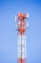 Telecommunication Radio Antenna and Satelite Tower Royalty Free Stock Photo