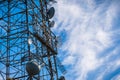 Telecommunication Radio antenna Tower, California Royalty Free Stock Photo