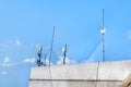 Telecommunication tower, antenna transmitters and receivers