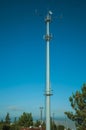 Telecommunication tower with antennas