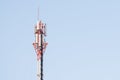 Telecommunication Tower. Cell Phone Signal Tower Royalty Free Stock Photo