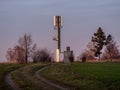 Telecommunication tower of 4G and 5G cellular. Base Station or Base Transceiver Station. Wireless Communication Antenna Royalty Free Stock Photo