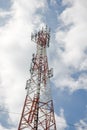 Telecommunication tower of 4g 5g mobile phoe Royalty Free Stock Photo