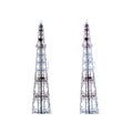 Telecommunication tower isolated on a white Royalty Free Stock Photo