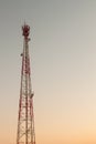 Telecommunication tower Royalty Free Stock Photo