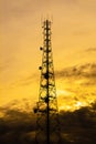 Telecommunication tower Royalty Free Stock Photo