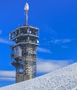 Telecommunication tower on the top of Mt. Titlis