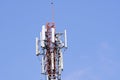 Telecommunication tower. Wireless Communication Antenna Transmitter.