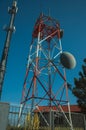 Telecommunication towers with antennas at Guarda