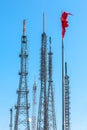 Communication towers Royalty Free Stock Photo