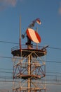 Telecommunication Towers with Satellite Dishes and Antennas Royalty Free Stock Photo