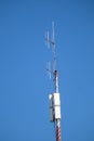 Telecommunication towers with TV antennas Royalty Free Stock Photo