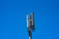 Telecommunications equipment - directional mobile phone antenna dishes. mobile phone antennas Royalty Free Stock Photo