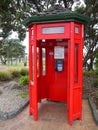 Telecommunications: historic phone booth