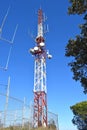 Telecommunications tower in Collserola Barcelona Royalty Free Stock Photo