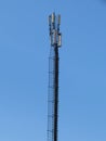 Telecommunications tower. Mobile phone base station. Royalty Free Stock Photo