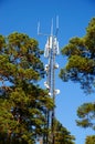 Telecommunications tower in Norway Royalty Free Stock Photo