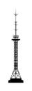 Telecommunications tower. Royalty Free Stock Photo