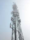 Communications Tower in the fog Troon North Shore