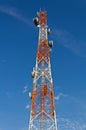 Telecommunications towers. Royalty Free Stock Photo