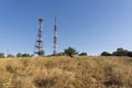 Telecommunications towers Royalty Free Stock Photo