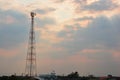 Telecommunications towers Royalty Free Stock Photo