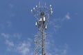 Telecommunications and Wireless Cell Equipment Tower with Directional Mobile Phone Antenna IV Royalty Free Stock Photo